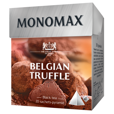 Чай Monomax Belgian Truffle, пірамідки (2гх20пак) чорний