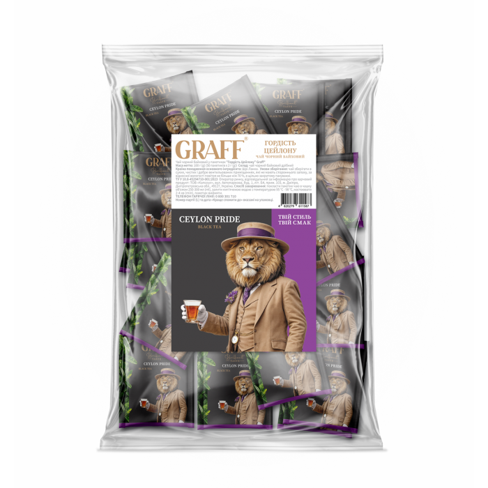 Чай Graff Ceylon pride, пакет/саше (2гх50пак) черный
