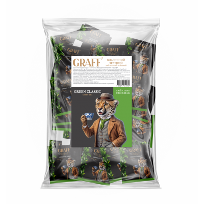 Чай Graff Green Classic, пакет/саше (1,8гх50пак) зелений