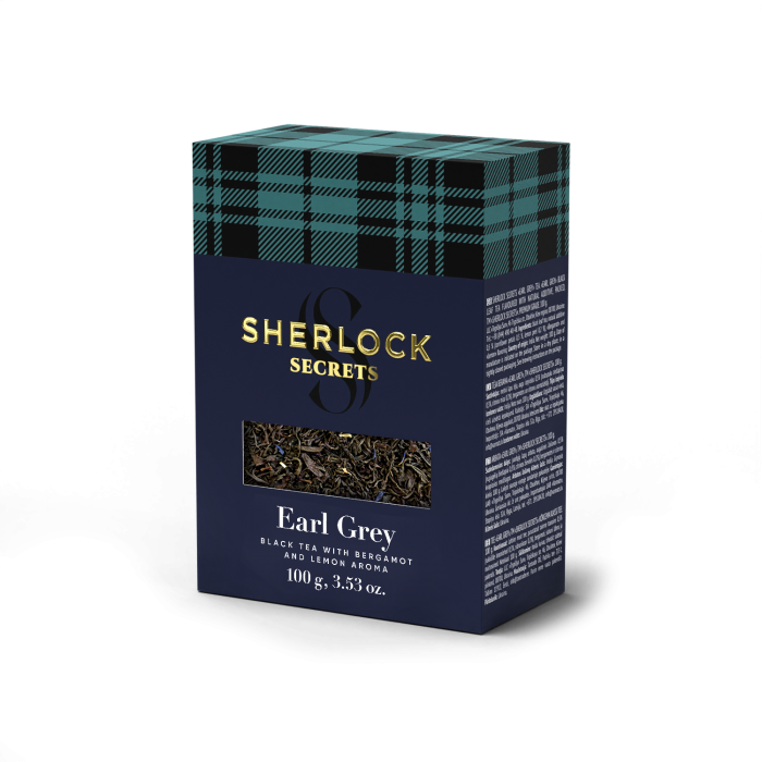 Чай Sherlock Secrets, Earl Grey (100г) черный