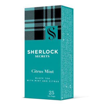 Чай Sherlock Secrets Citrus Mint, пакет (2гх25пак) черный