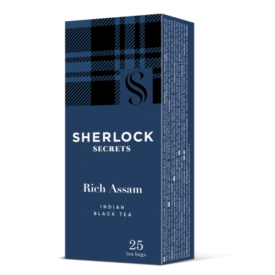 Чай Sherlock Secrets Rich Assam, пакет (2гх25пак) черный