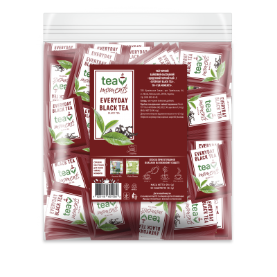 Чай Tea Moments Everyday Black Tea, сашет (1,8гх50пак) черный