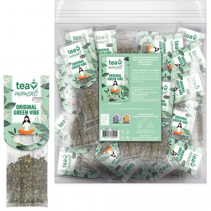 Чай Tea Moments Original Green Vibe, пакет (2,2гх50пак) зеленый