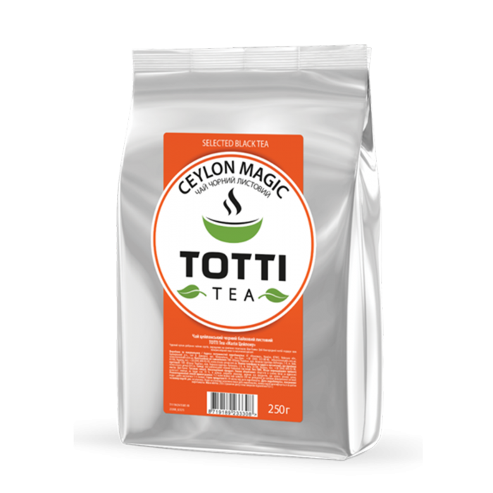 Чай Totti Tea Магія Цейлона (250г) чорний 