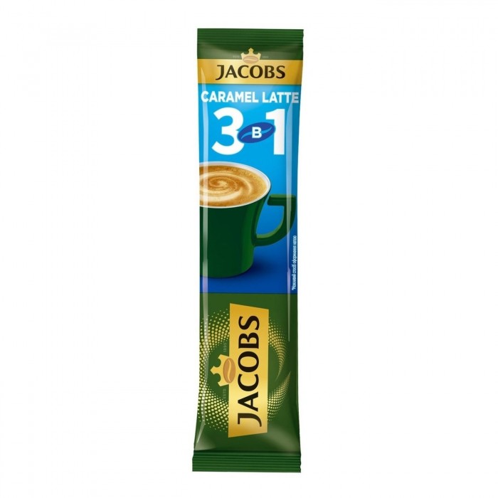 Напій кавовий розчинний Jacobs 3в1 Caramel Latte (12,3г)