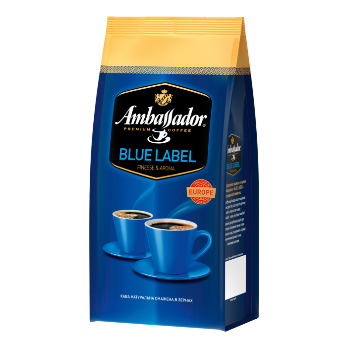 Кофе в зернах Ambassador Blue Label 1кг.