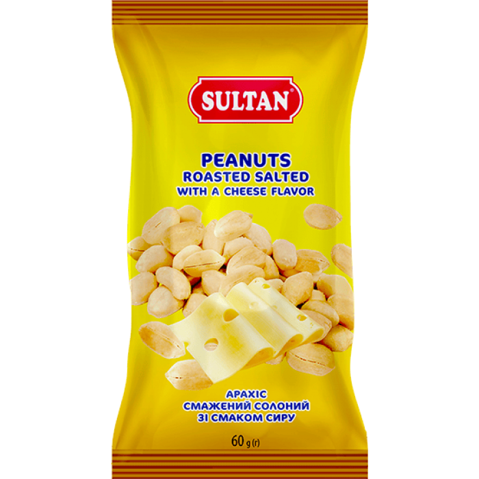 Арахис жареный, соленый со вкусом сыра 60г