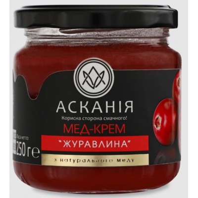 Мед-крем Журавлина 250г