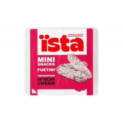 Снеки м'ясні сирокопчені Mini Snacks Fuetini 120г
