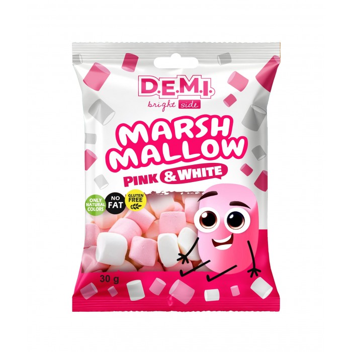 Маршмеллоу Розовый и белый 30г