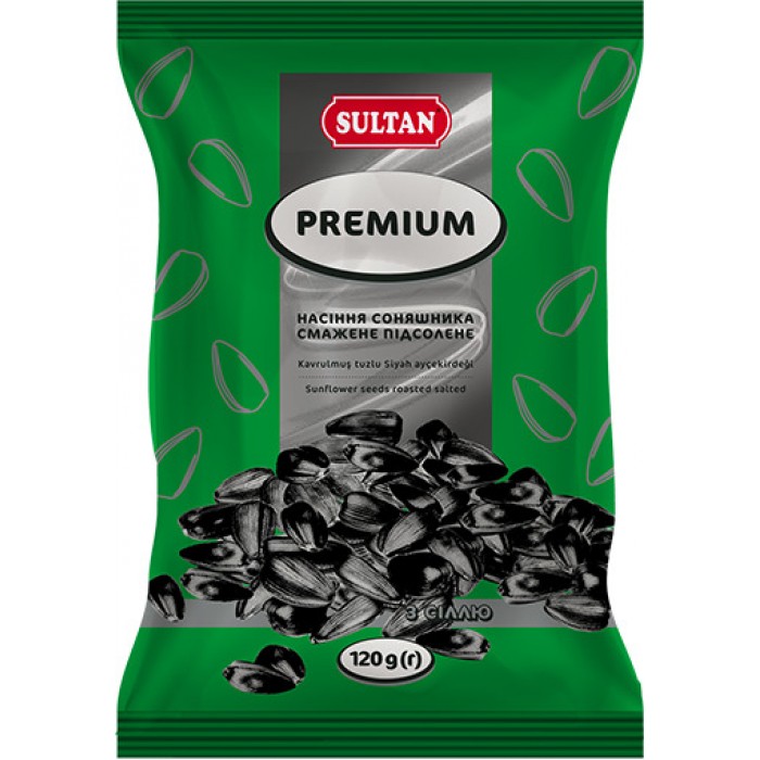 Насіння соняшника смажене, солоне Premium 120г