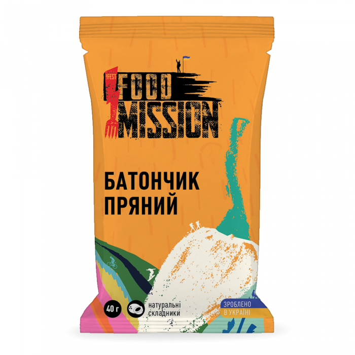 Батончик Food Mission 40г, пряный