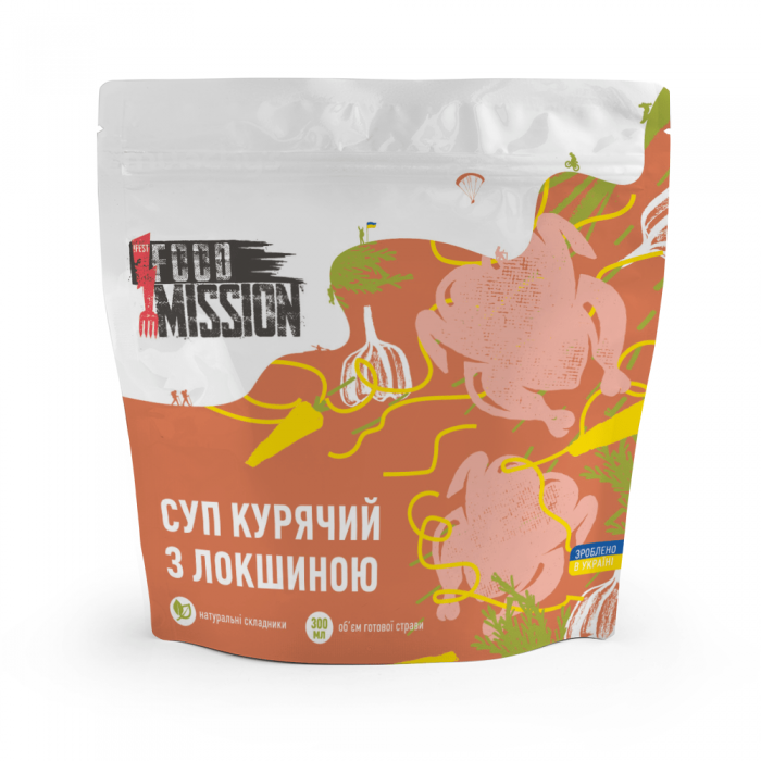 Суп куриный с лапшой Food Mission 100г