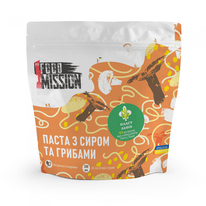 Паста с сыром и грибами Food Mission 110г