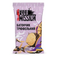 Батончик Food Mission 40г, трюфельний з горіхом
