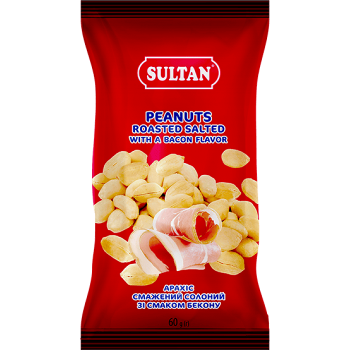 Арахис жареный, соленый со вкусом бекона 60г