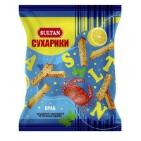 Сухарики пшеничні Краб, 90г