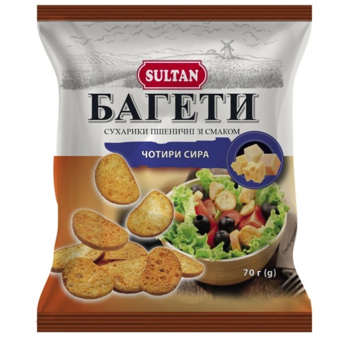Багети зі смаком сиру, 70г
