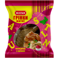 Грінки житні Холодець з хріном, 80г