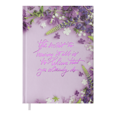 Ежедневник недатированный А5 Pretty (фиолетовый) 288стр