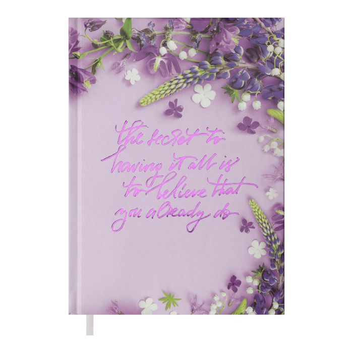 Щоденник недатований А5 Pretty (фіолетовий) 288арк