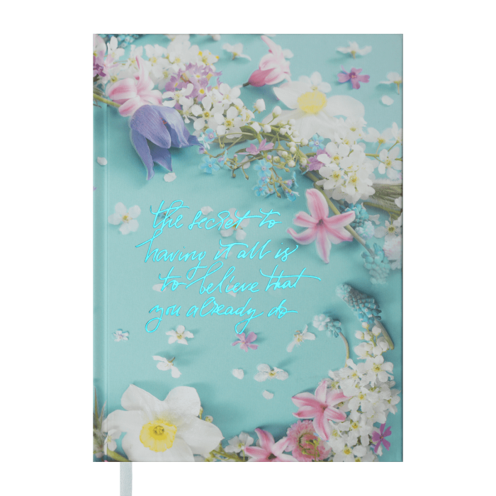 Щоденник недатований А5 Pretty (блакитний) 288арк