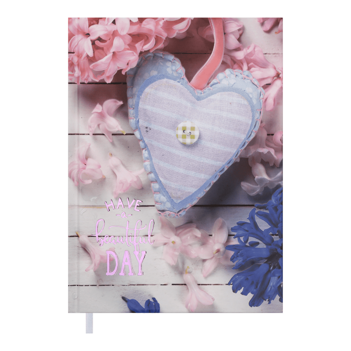 Щоденник недатований А5 Romantic (бузковий) 288стр