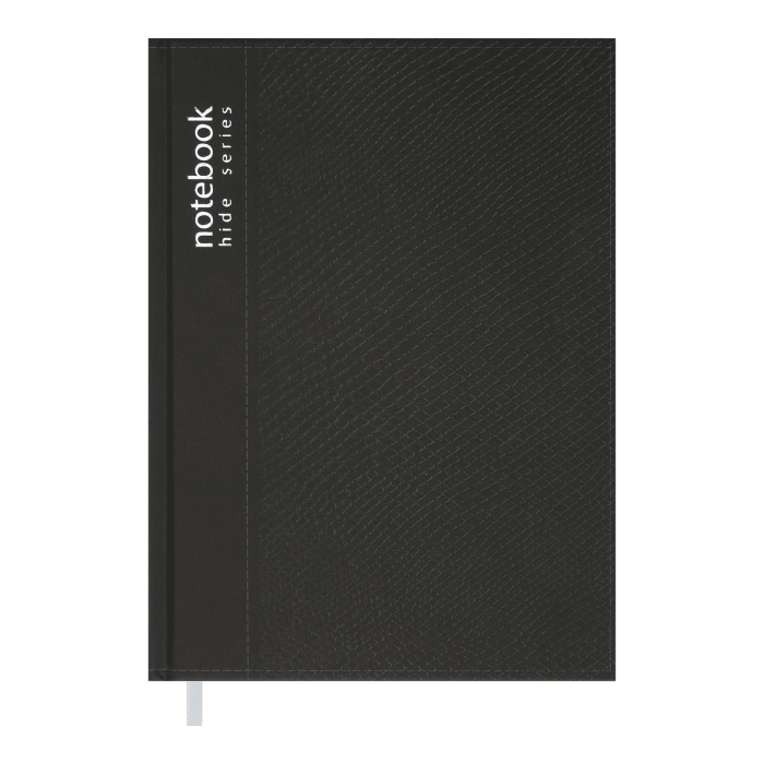 Щоденник недатований А5 Hide (чорний) 288арк.