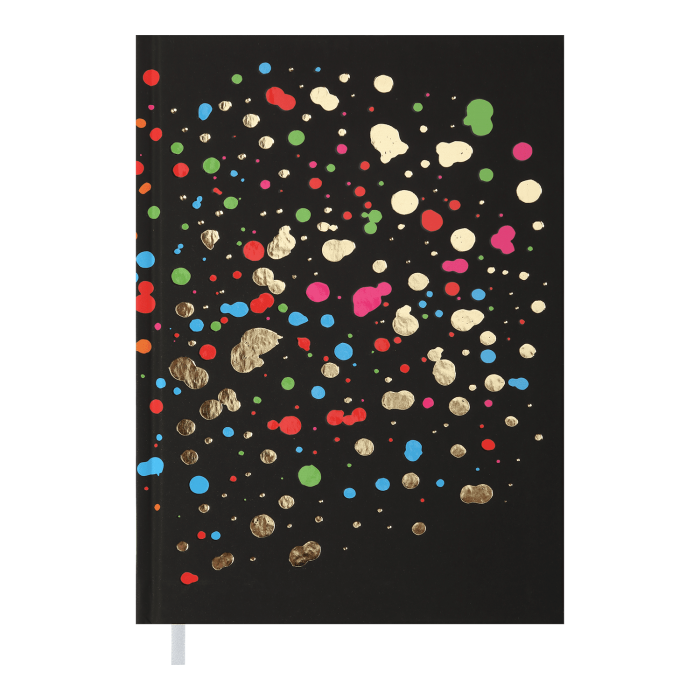 Щоденник недатований А5 Fancy (черный) 288арк