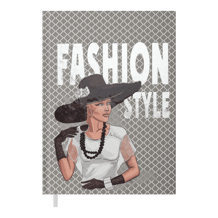 Щоденник недатований А5 Woman (сірий) 288арк.