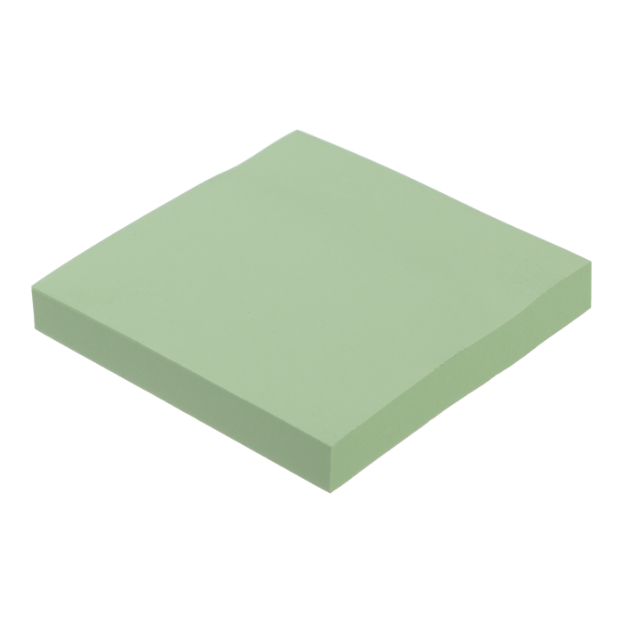 Блок паперу для заміток з клейким шаром Pastel 75х75мм  (салатовий) BM.2384-15