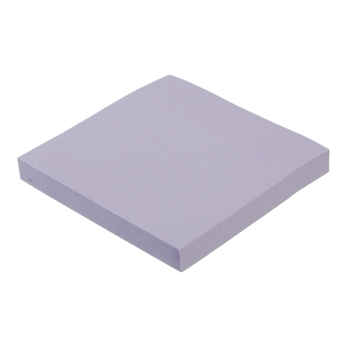 Блок паперу для заміток з клейким шаром Pastel 75х75мм  (бузковий) BM.2384-26