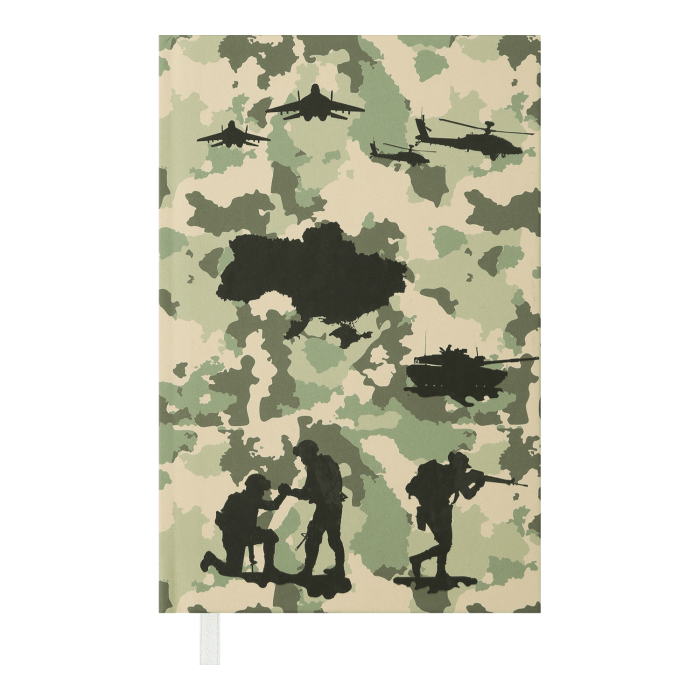 Щоденник недатований А6 Heroes (оливковий) 288арк