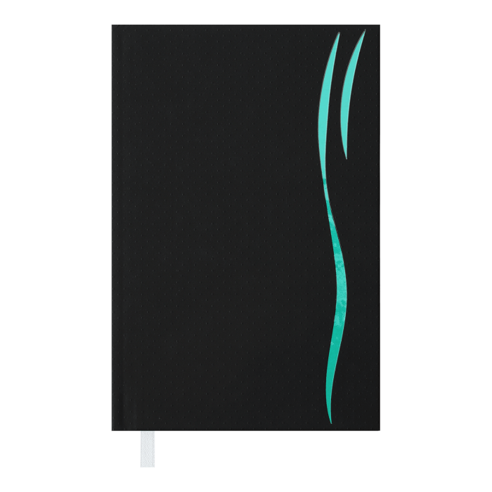 Щоденник недатований А6 Wawe (бірюзовий) 288арк