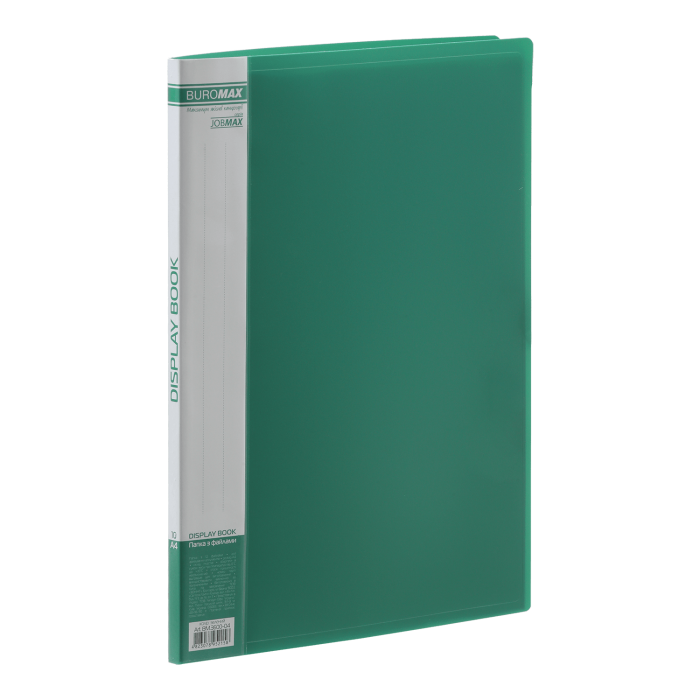 Папка з 10 файлами А4 (зелений) bm.3600-04