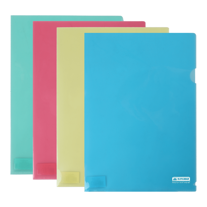 Папка-куточок А4 Jobmax (асорті) bm.3853-99