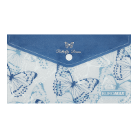 Папка-конверт на кнопці DL Arabeski (синій) BM.3952-02