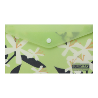 Папка-конверт на кнопці DL Arabeski (салатовий) BM.3952-15