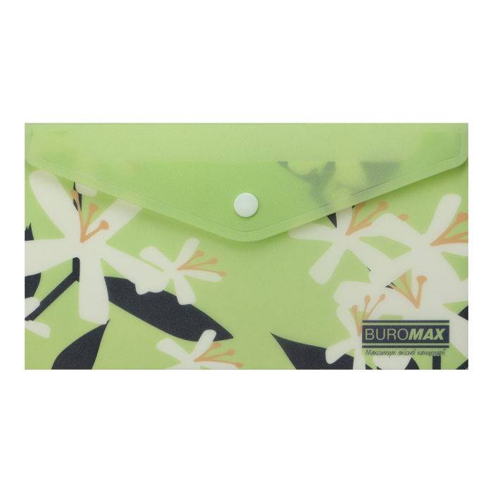 Папка-конверт на кнопці DL Arabeski (салатовий) BM.3952-15