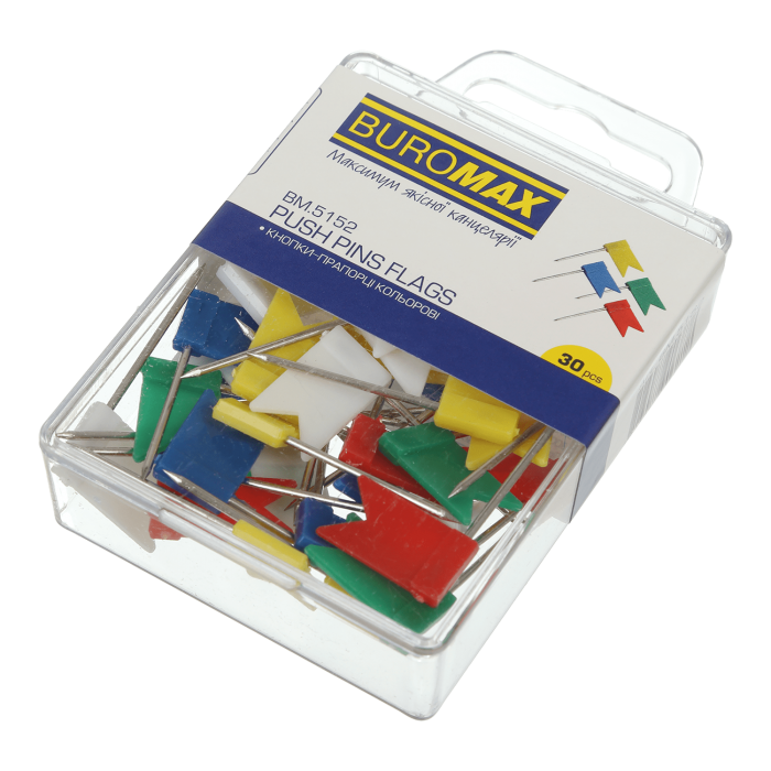 Кнопки-гвіздки Прапорці  (30шт.) bm.5152