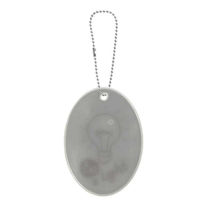 Підвіска світловідбиваюча з ланцюжком "Овал"