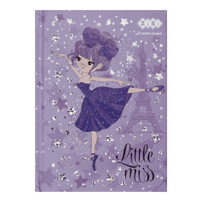 Блокнот Little Miss А6, 64арк. (фіолетовий) ZB.12102