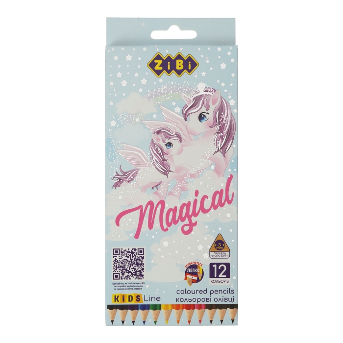 Олівці кольорові Магія (12 кольорів) ZB.2448