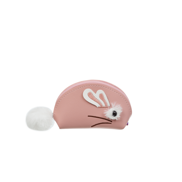 Кейс для монет FUR RABBIT 12,5x8,5x4,5см (персиковый) 