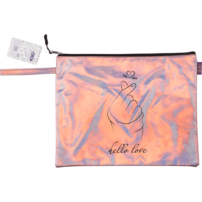 Папка А4 LOVE на блискавці, шт. шкіра (рожевий) ZB.705503