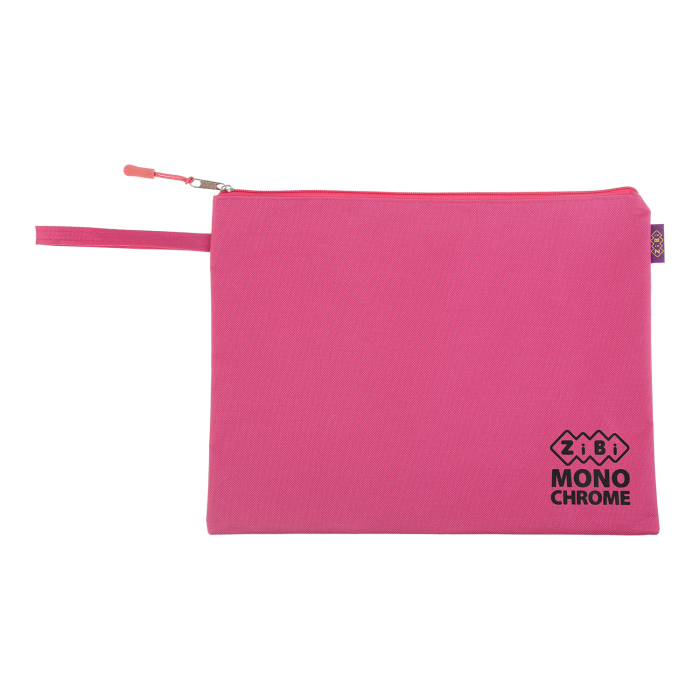 Папка Monochrome А4 (33х24х1см) на блискавці (рожевий)