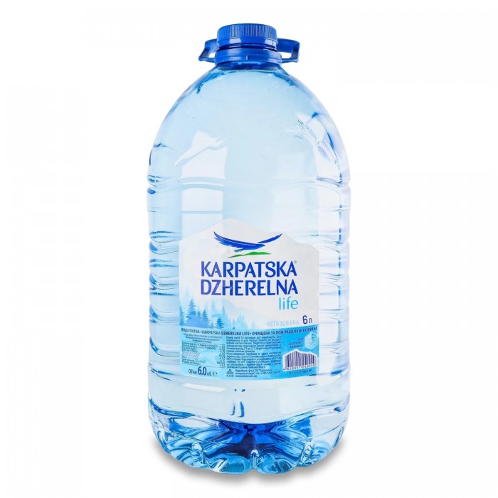 Вода Карпатська Джерельна негаз. 6л, ПЭТ