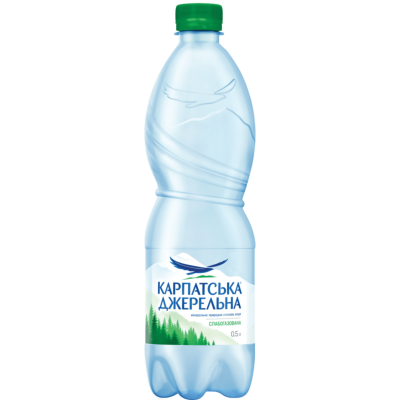 Вода Карпатська Джерельна слабогаз. 0,5 л, ПЕТ
