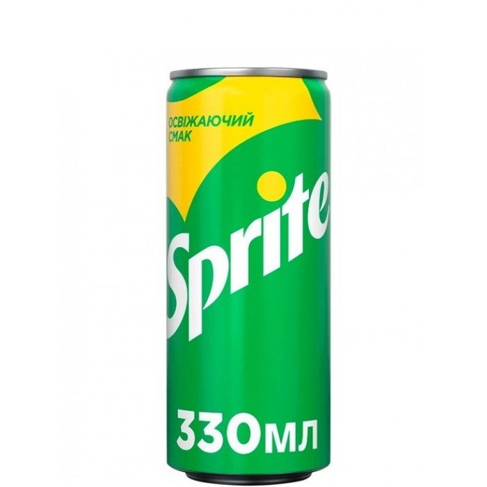 Напиток безалкогольный с/г, ж/б Sprite 0,33л